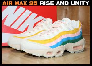 送料無料 即決【未使用】 NIKE ★ W AIR MAX 95 RISE AND UNITY (US6.5/23.5cm) ★ ナイキ エアマックス95 DQ9323-200 黒タグ付き スエード