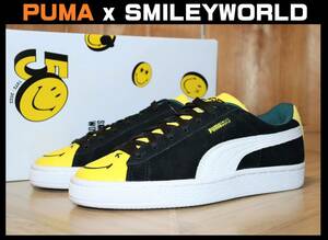 特価即決【未使用】 PUMA x SMILEYWORLD ★ Suede Jr (US4.5/22.5cm) ★ プーマ スマイリーワールド スエード スマイル ニコちゃん 386137