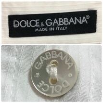 Dolce&Gabbana ドルチェ＆ガッバーナ D&G ドルガバ 長袖シャツ 白 36_画像7
