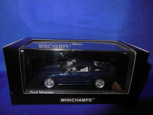 1/43　5代目　フォード　マスタング　2005年　ダークブルー　FORD　MUSTANG　MINICHAMPS