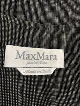 美品　MAX MARA マックスマーラ　レディース　グレー　ノーカラー　ダブルジャケット　ブレザー　アウター　上着　40表記_画像3