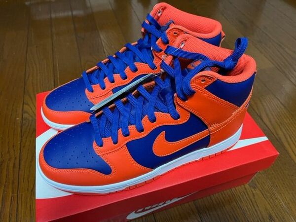 NIKE DUNK HIGH RETRO オレンジディープロイヤルブルー 