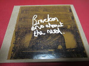 Bracken / Eno About The Need ★ブラッケン/HOOD/クリス・アダムス/Chris Adams★Electronic/Post Rock/Ambient/Drone