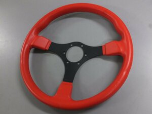 [ rare!* secondhand goods ]BELLINI Berry ni steering gear red 36φ horn button none 