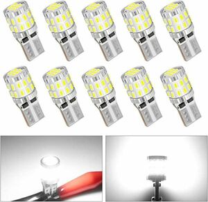 NOVSIGHT ポジションランプ led 24v t10 24v led LEDルームランプ ポジションライト 爆光 10個 DC 12~24V 24個3014LED素子 50000時間寿命