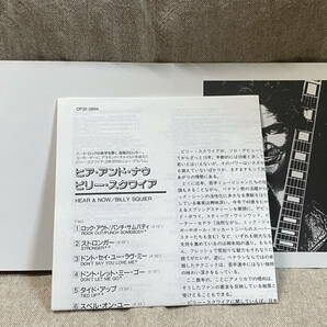 BILLY SQUIER - HEAR & NOW CP32-5894 promo 国内初版 日本盤 帯付 廃盤 レア盤の画像5