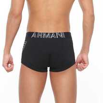 EMPORIO ARMANI エンポリオ アルマーニ BIG EAGLE STRETCH COTTON TRUNK ビッグイーグル 前閉じ ボクサーパンツ 54073566 ブラック S_画像8