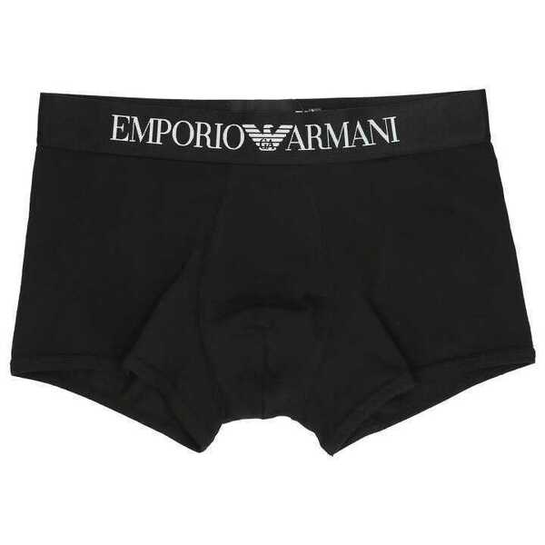 EMPORIO ARMANI エンポリオ アルマーニ ICONIC LOGOBAND アイコニック ロゴバンド 前閉じ ボクサーパンツ メンズ 54072989 ブラック S