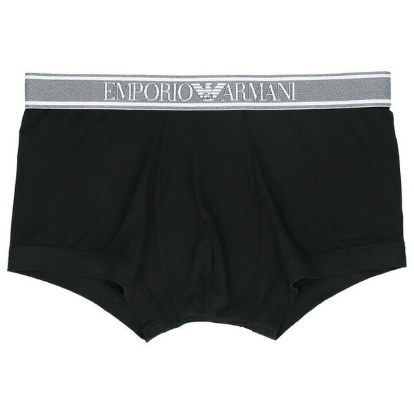 EMPORIO ARMANI エンポリオ アルマーニ SOFT MODAL TRUNK ソフト モダール 前閉じ ボクサーパンツ メンズ 54051189 ブラック L