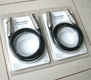  new goods LINN Lynn XLR cable BI12/B 1.2M pair 2 pcs set Balanced Black Interconnect regular goods 