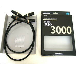 新品 元箱入 SAEC サエク XR-3000 新導体 PC-Triple C 0.7M 2本ペア XLRケーブル SL-5000の思想継承 続鍛造伸延で結晶粒界追及 日本製