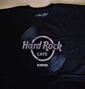 ★HARD ROCK CAFE★ハードロックカフェ★レコード柄★限定　Tシャツ★KYOTO★京都★廃番　HRC　ＸLサイズ　アナログ