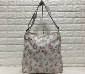 no13466 Cath Kidston キャスキッドソン 花柄 キャンバス 斜め掛けショルダー バッグ