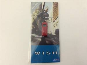 トヨタ 初代 ウィッシュ 10 11 14 WISH 2003年式~ 1/150 約3cm ストラップ キーホルダー ミニカー 新品 送料￥120 レッド系