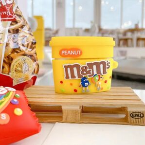 AirPods Pro / m&m's シリコンカバー ケース カバー エアーポッツ シリコンケース