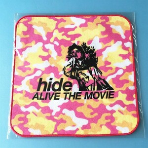 [bcd]/ 未開封品 ハンドタオル /『hide / ALIVE THE MOVIE 上映館限定 迷彩ハンドタオル（ピンク）』/ X JAPAN