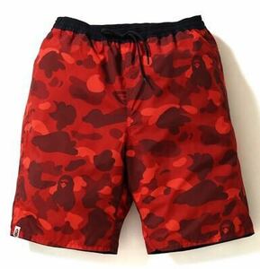 A BATHING APE COLOR CAMO REVERSIBLE SHORTS XL エイプ リバーシブル ショーツ