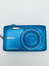 Nikon COOLPIX S3600 ブルー コンパクトデジタルカメラ 中古品 通電確認済み_画像2