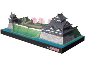 * new goods restoration west tail castle 1/300 scale paper craft *