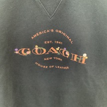 ♪♪ COACH コーチ メンズ スウェット トレーナー SIZE S ブラック 傷や汚れあり_画像3