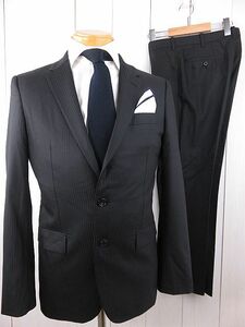  Takeo Kikuchi однобортный костюм чёрный мельчайший глянец 2 S размер соответствует 