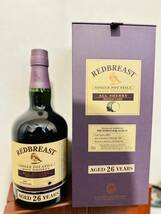 【The Temple Bar向け限定】レッドブレスト（Redbreast）1991-2017年 26年 53.9 % #82861 700ml All Sherry Single Caskシリーズ【レア】_画像1