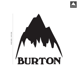 【BURTON】バートン★12★ダイカットステッカー★切抜きステッカー★8.0インチ★20.3cm