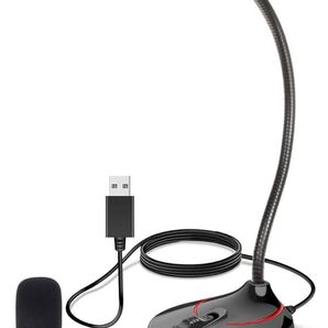 PCマイク USBマイク 全指向性 360°集音 録音/生放送/ゲーム実況