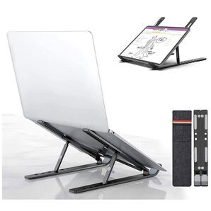 ノートパソコンスタンド pcスタンド 折りたたみ式ラップトップスタンドタブレット