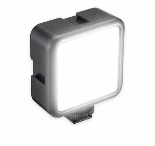 VL49LEDビデオライト 黒 2000mAh USB充電式 ソフト光 超高輝度