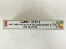 ■□R555 忌野清志郎&レザー・シャープ HAPPY HEADS ハッピー・ヘッズ カセットテープ □■_画像2