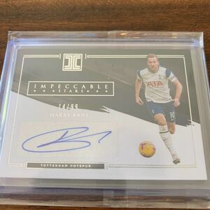 Panini impeccable EPL soccer Harry Kane Tottenham on card auto ケイン トテナム 直書き サイン /99 インペッカブル トッテナム