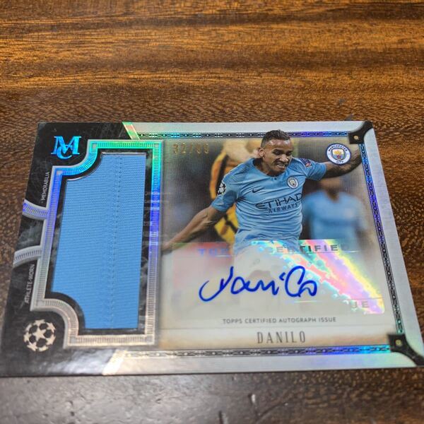 【Danilo /ダニーロ】2018-19 Topps UEFA Champions League CHROME ジャージオート マンチェスターシティ レアル ユベントス