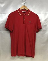 LACOSTE ラコステポロシャツ サイズ3(L) レッド系　_画像1