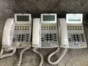 3 pcs. set N-2486 NTT αNX 18bo chest ta- type telephone machine [NX-(18)STEL-(1)(W)]# business phone office telephone office work place 