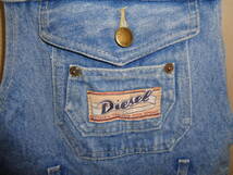 b129◆Diesel デニムサロペット◆ディーゼル フラッシャー付 size152 女性 ライトブルー Best of Denim L.E.I. Jeans オーバーオール5D_画像3