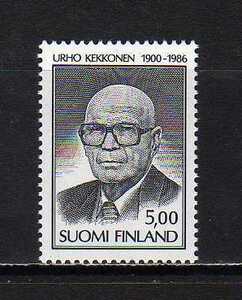 184030 フィンランド 1986年 ケッコネン大統領追悼 未使用NH