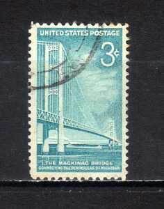 184081 アメリカ合衆国 1958年 マッキナク大橋開通 使用済