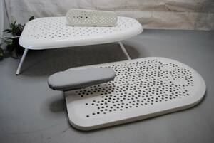 *.288* ironing board 2 point * sleeve for attaching / hook attaching / folding type / base only / iron table / low table / manju / details photograph several equipped 