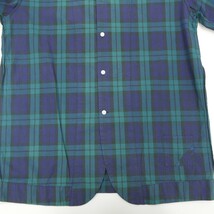 16SS PHINGERIN フィンガリン BEAUTY&YOUTH NIGHT SHIRT コットン ブラックウォッチ チェック ナイトシャツ パジャマシャツ GREEN M_画像5