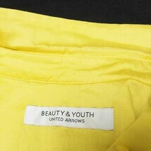 BEAUTY&YOUTH UNITED ARROWS ビューティ&ユース ユナイテッドアローズ コットン 長袖 シャツ ブラウス YELLOW_画像7