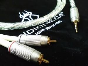  холод цвет группа зеркальный . Len s*NEW LITON стиль Y кабель 1.0M 3.5mm/RCA штекер новый товар 