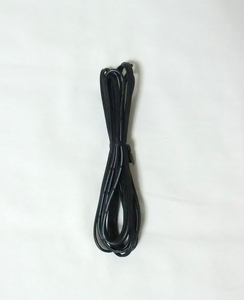 シリコンワイヤーAWG24 黒-黒2列 平行電線2m（極性識別可能、新品）