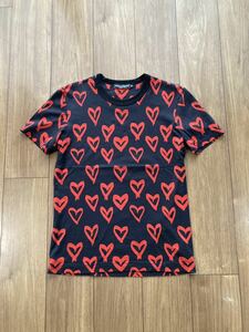 【美品】 ドルチェ&ガッバーナ 44 Tシャツ 半袖 ハート カットソー D&G 半袖Tシャツ ジルサンダー プラダ バレンシアガ オフホワイト