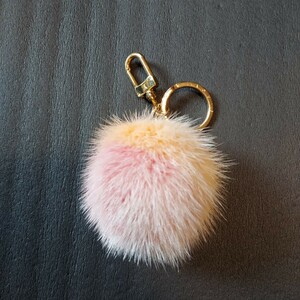  beautiful goods Louis Vuitton charm m78624 full o Bubble louis Vuitton key ring key holder fur pompon
