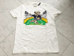 新品 Abercrombie & Fitch アバクロ アバクロンビー&フィッチ キッズ 子供 Tシャツ S ホワイト 白 ロゴ 130 120 140