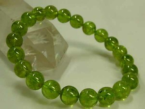 *AA class peridot 9mm sphere bracele 