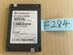 送料無料 Transcend TS128GSSD420 SSD 2.5インチ SATA SSD128GB 使用時間97H★F284