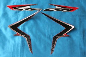 CRF250M MD38 2013～ DECALS-86191-KZZ-900ZD-4PCS デカール フルセット 赤に黒 純正品 同梱割引