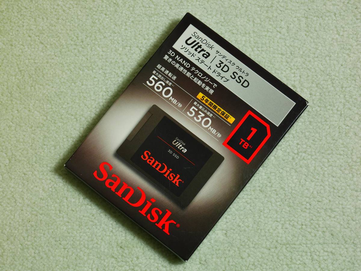 シンプルでおしゃれ 【SanDisk】『Ultra 3D SSD 4TB メーカー保証有